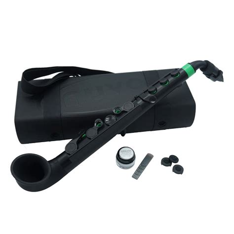 Nuvo jSax, Black with Green Trim at Gear4music