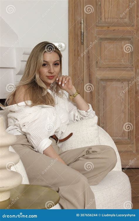 Portrait Of A Cute Beautiful Blonde With A Pretty Face Stock Photo Image Of Beautiful Pretty