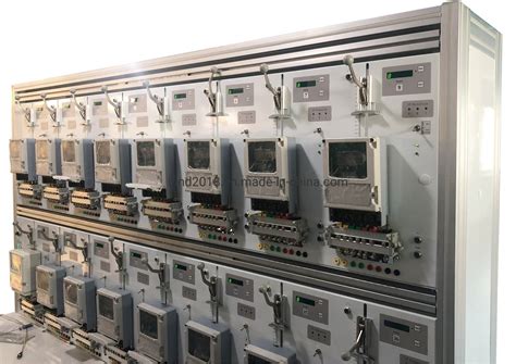 Three Phase Electrical Energy Meter Test Bench With 40 Meter Positions