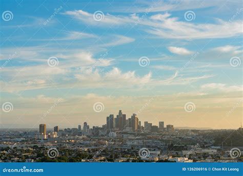 Sunset of the Beautiful Skyline Editorial Photo - Image of copyspace ...