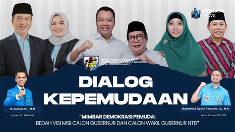 LIVE STREAMING DIALOG KEPEMUDAAN MIMBAR DEMOKRASI PEMUDA BEDAH