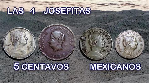 Moneda De 5 Centavos Josefitas 1950 1951 1953 1956 1965 1966 1967 1968