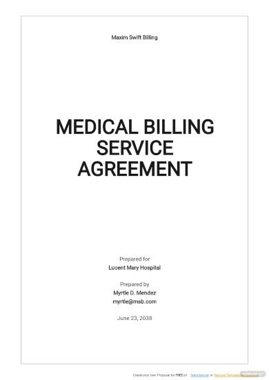 13 Medical Service Agreement Templates Pdf