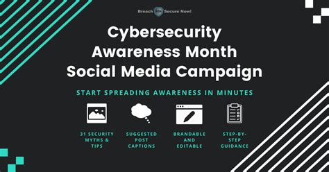 Cybersecurity Awareness Month Social Media Campaign Free Download