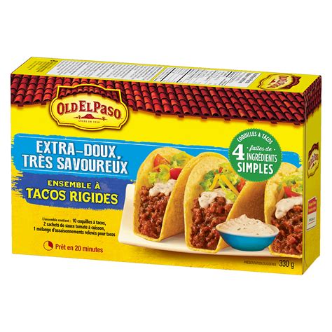 Ensemble Tacos Rigides Extra Doux Tr S Savoureux Old El Paso