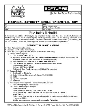 Fillable Online Technical Support Facsimile Transmittal Form Fax Email