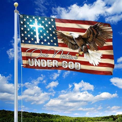 Patriot Flag One Nation Under God American Eagle Patriotic Flag Hous