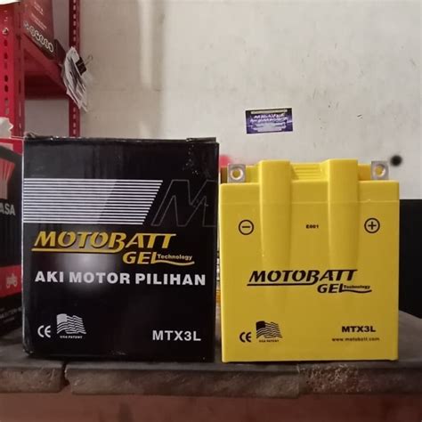 Jual Aki Kering Motobatt Gel Mtx3l 12v Aki Motor Rx King Ninja R Kota