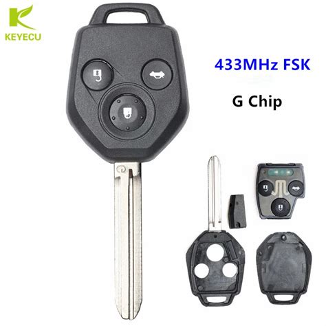 KEYECU Mando A Distancia De Entrada Sin Llave 3 Botones 433MHz FSK Con