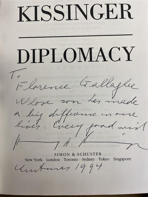 Diplomacy by Henry Kissinger: Very Good Hardcover (1994) 1st Edition ...