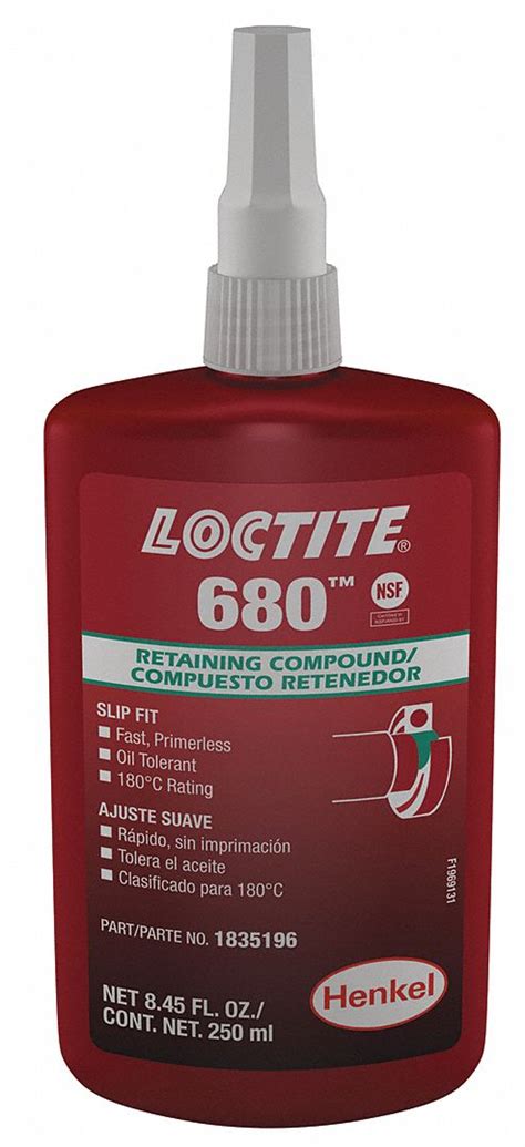 LOCTITE 680 8 5 Fl Oz Retaining Compound 3KE51 1835196 Grainger