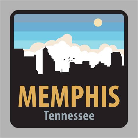 Memphis Tennessee Landmarks Illustrations Royalty Free Vector Graphics