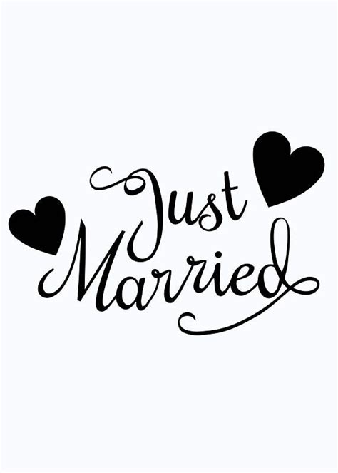 Just Married Car Window Decal Just Married Decal Car Decals Wedding