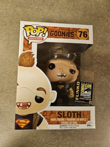 Funko Pop Sloth Superman Shirt Goonies Sdcc Le With Hard Case