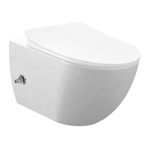 Wc Suspendu Design Avec Inox Hygi Ne Bidet Rimoff Avec Un Robinet D