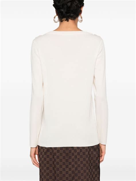 Gucci Cashmere Sweater Neutrals FARFETCH