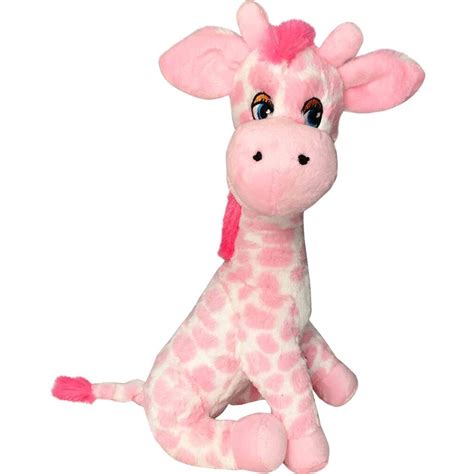 Giraffe Soft Plush Toy Gerry 33cm Pink Teddy And Friends