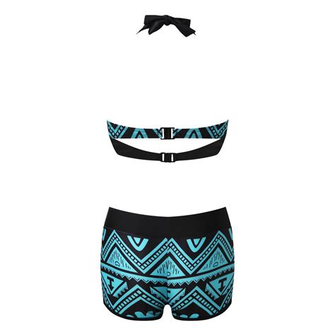 Snowsong Swim Suits Bikini Sets Two Women S Set Print Leg High Soild