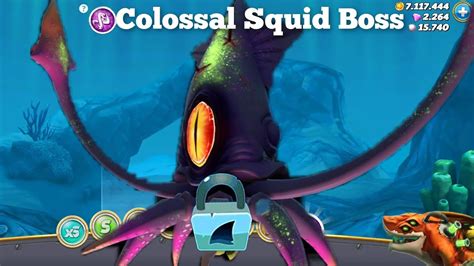 Colossal Squid Boss Hungry Shark World Youtube