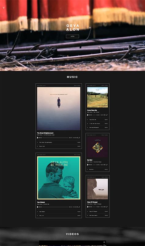 Singer & Musician Website Templates