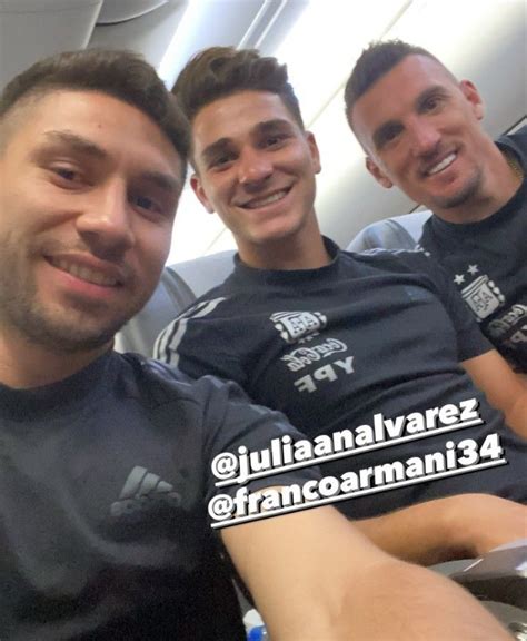 Gonzalo montiel Julián Álvarez Franco Armani Selección Argentina