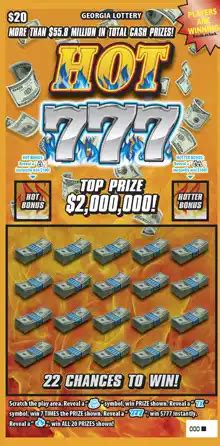 GA Scratcher HOT 777 1789 LottoEdge