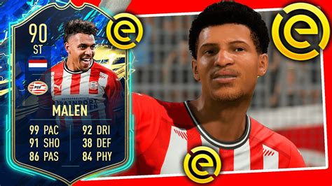 TOTS MALEN REVIEW 90 DONYELL MALEN PLAYER REVIEW FIFA 21 ULTIMATE