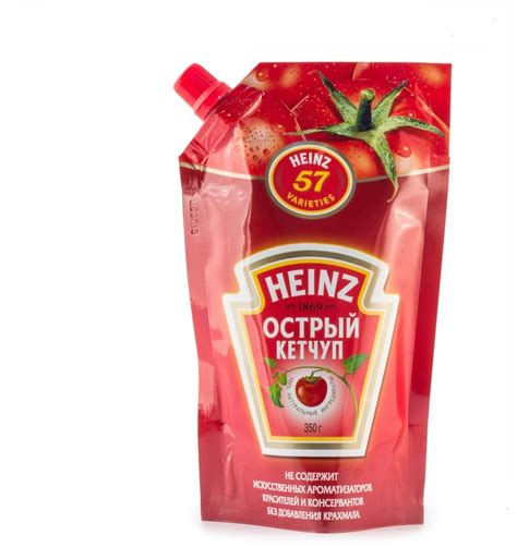 Характеристики модели Кетчуп Heinz Острый, дой-пак на Яндекс.Маркете
