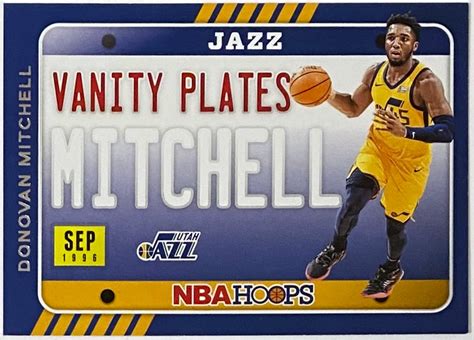 Donovan Mitchell 2020 21 Panini Hoops Basketball Utah Jazz Vanity