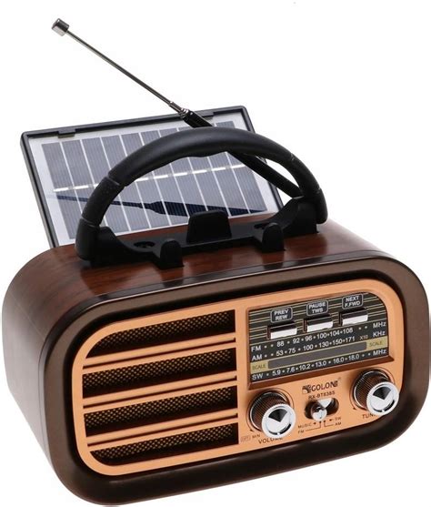 Radio Radio Retro Przeno Ne Solarne G O Nik Bluetooth Solar Usb Mp Tf