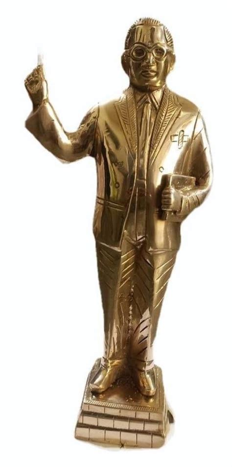 Golden 6Inch Brass Dr. Bhimrao Ambedkar Statue, For Decoration, Size ...