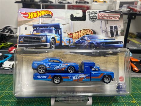Hot Wheels Team Transport Dodge Challenger SRT Demon Retro Rig Hobbies Toys Toys