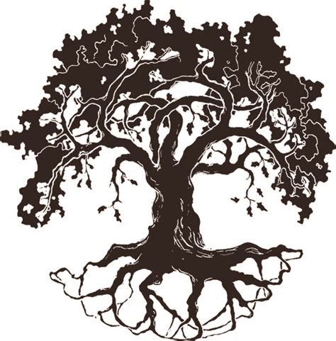 Free Black And White Clipart Tree With Roots 18 Free Cliparts