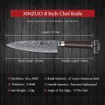 XINZUO Chef Knife 8 Damascus Steel Kitchen Knife