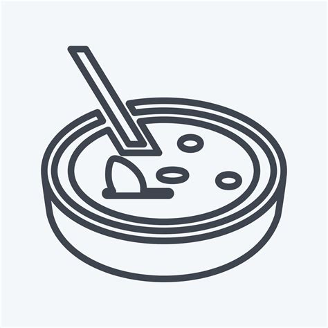 Icon Crema Catalana Line Style Simple Illustration Editable Stroke