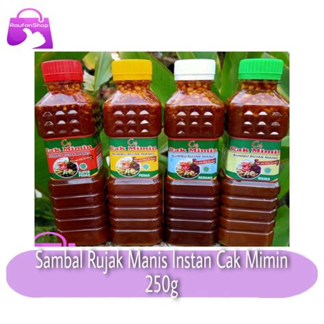 Jual Sambal Bumbu Rujak Manis Rujak Buah Cak Mimin G Shopee Indonesia