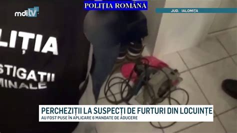 Perchezitii La Suspecti De Furturi Din Locuinte Youtube