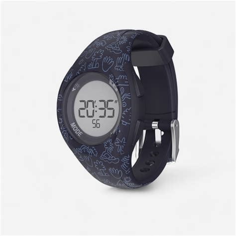 W S Men S Running Stopwatch Dark Blue