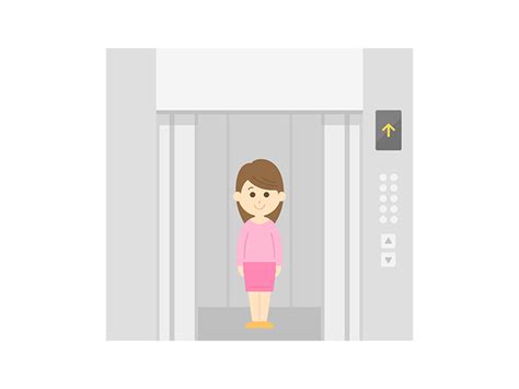 エレベーターの無料イラスト｜イラストセンター