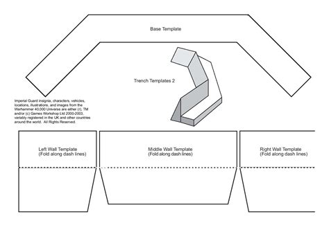 Printable 40K Terrain Templates