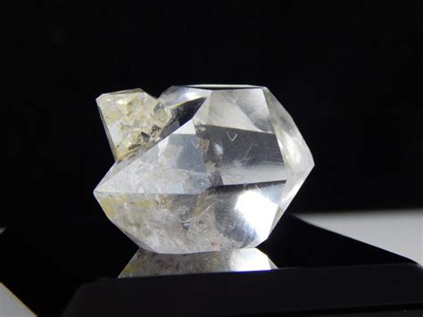 Enhydro Herkimer Diamond Water Clear Crystal W Golden Twin Etsy