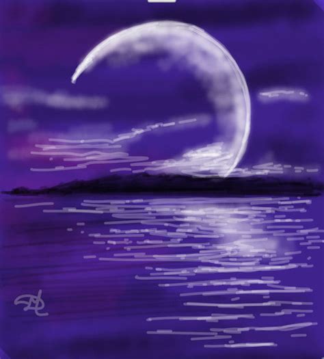 Moonlight Drawing at PaintingValley.com | Explore collection of ...