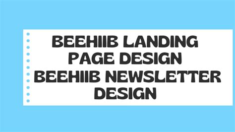 Setup Beehiiv Newsletter Design Template Beehiiv Landing Page By