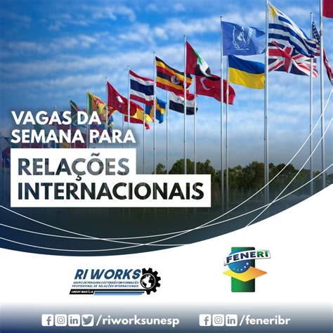 Vagas Internacionais - Nesta semana, foram abertas diversas vagas para Relações Internacionais ...