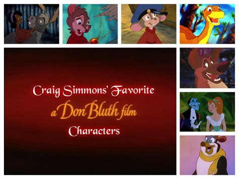 My Favorite Characters from Don Bluth Movies by CraigS1996 on DeviantArt