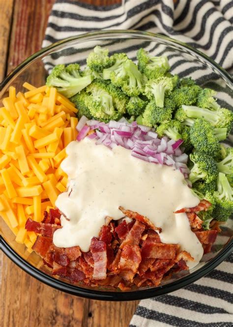 Broccoli Salad with Bacon and Cheese - Vegetable Recipes