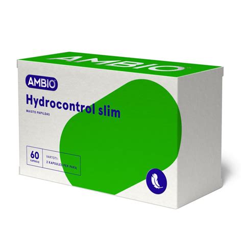 Ambio Hydrocontrol Slim 60 Kapsulių Gintarinė Vaistinė