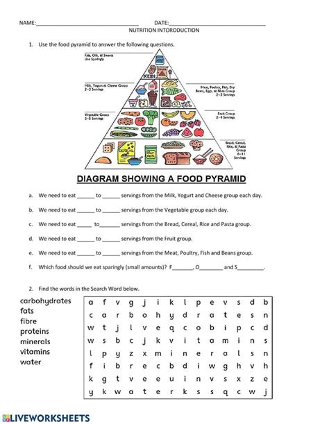 Nutrition introduction worksheet Бумажные розы