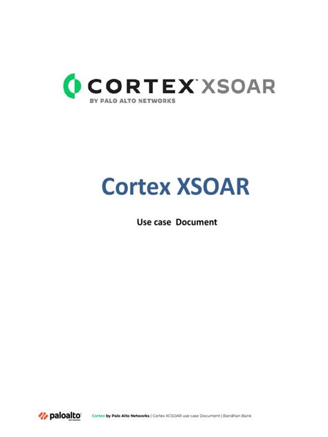 XSOAR Use Case Document - 1-1 | PDF | Malware | Computer Security