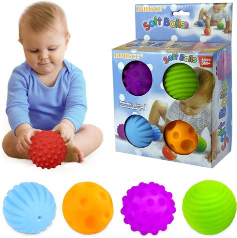 Rohsce Sensory Balls For Baby Balls For Toddlers 1 3